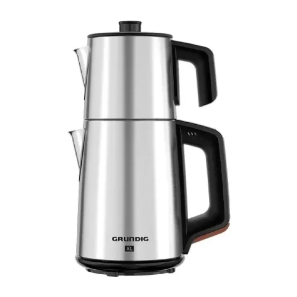 Grundig Tm 4582I Inox XXL Çay Makinesi 1.2 lt Demlik Kapasitesi ve 1.7 lt Su Isıtıcı Çelik Malzemeden
