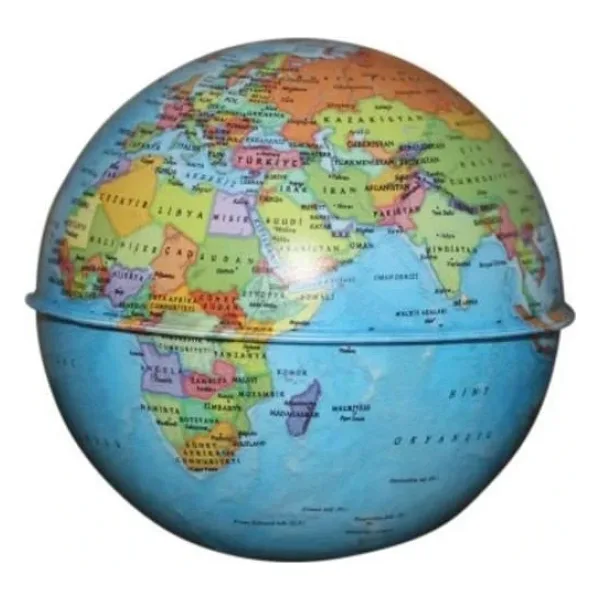 Gürbüz Globe Dünya Kumbara Küre Siyasi 10 Cm