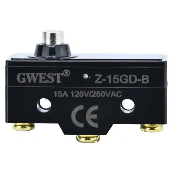 Gwest AZ-15GD-B Kalın Uzun Pimli Mikro Switch 15A 1NO + 1NC