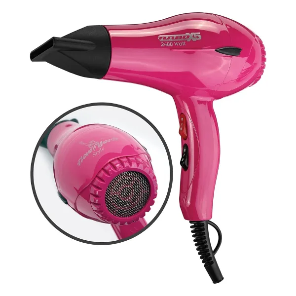 Hector Newyork Style TurboX5 Profesyonel Pembe 2400 W Saç Kurutma Makinesi