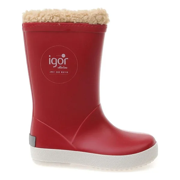Igor Splash Nautico Borreguito W10207-007 Fuşya Kürklü Çocuk Yağmur Çizmesi