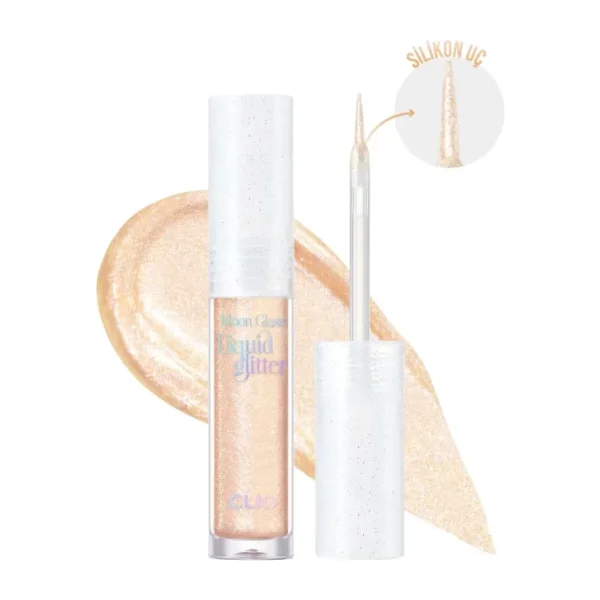 Işıltılı ve Şeffaf Likit Glitter CLIO Moon Glass Liquid Glitter Sweet Cloud (02 Moon Flare)
