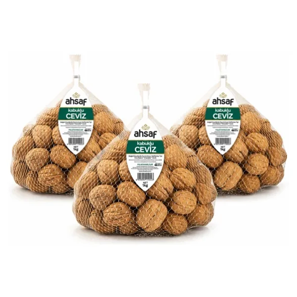 Kabuklu Chandler Yerli Ceviz (Jumbo/Large) 1 Kg File (3'Lü Ekonomik Paket)