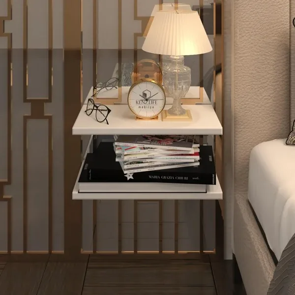 Kenzlife Guiseppe Askı Aparatlı Duvara Monte 2 Parça Komodin