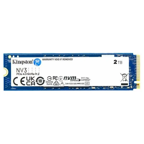 KINGSTON NV3 2 TB 6000/5000MB/s PCIe 4.0 NVME SSD SNV3S/2000G