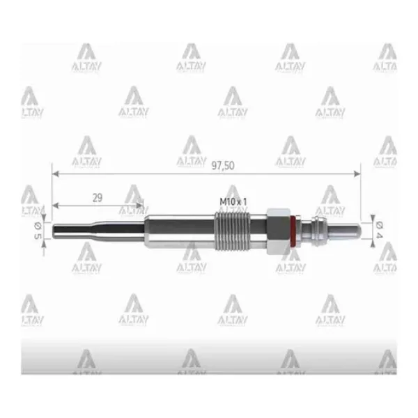 KIZDIRMA BUJİSİ (ISITMA) CADDY / GOLF5 / JETTA 1.9 TDI BJB-BKC