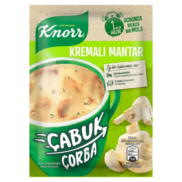 Knorr Kremalı Mantar 19 gr Çabuk Çorba