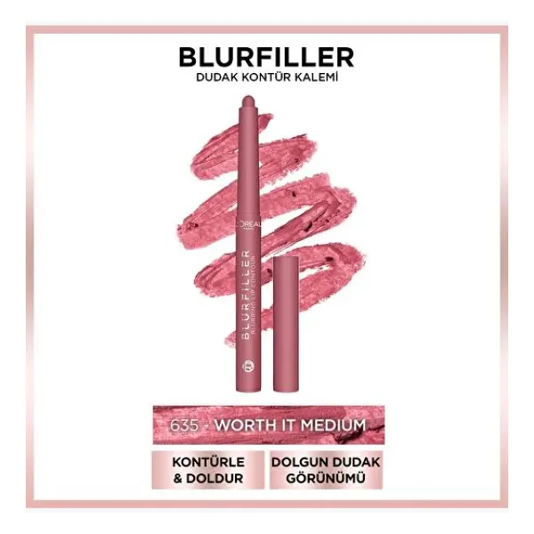 L'oreal Paris Blurfiller 635 Worth It Medium Dudak Kalemi