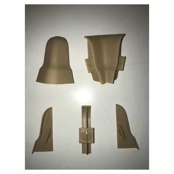 Laminat Parke Süpürgelik Köşe Bağlantı Aparatı 6 Cm Sütlü Kahve