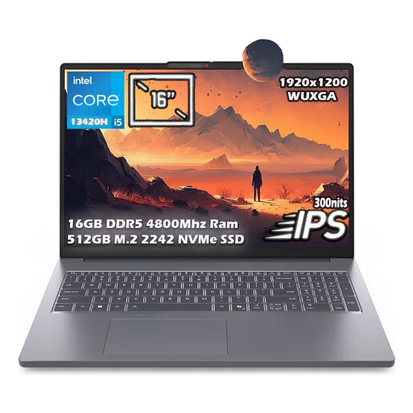 Lenovo IdeaPad Slim 3 16IRH10 83K2001FTR i5-13420H 16 GB 512 GB SSD UHD Graphics 16" WUXGA Notebook