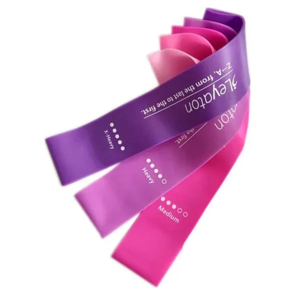 Leyaton 3 Lü Aerobik Bandı Latex Bant Set Pilates Yoga Lastiği