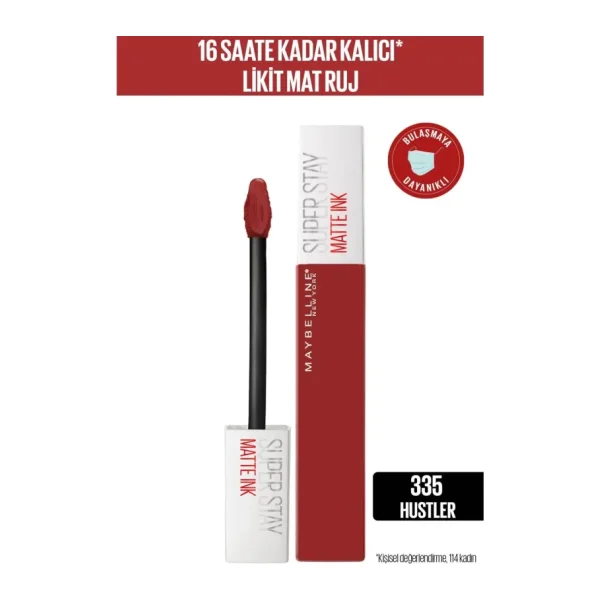 Maybelline New York Super Stay Matte Ink 335 Hustler Likit Ruj