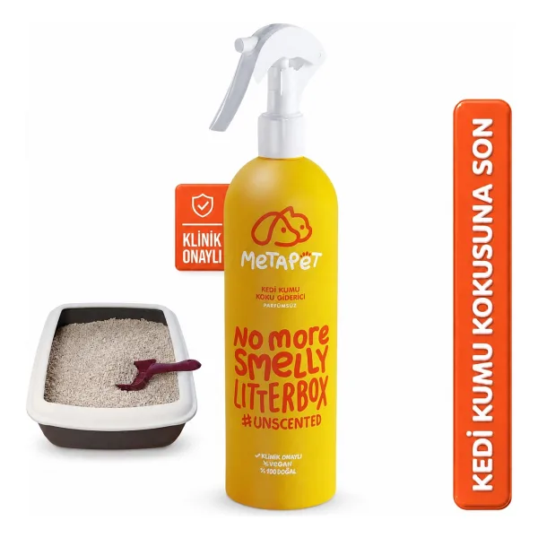 Metapet Parfümsüz 400 ml Kedi Kumu Koku Giderici Sprey