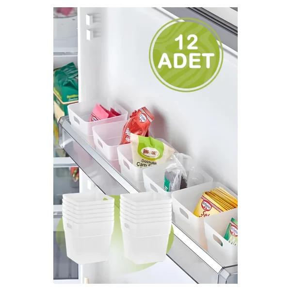Mithra Life 12 Adet Buzdolabı Kapak İçi Düzenleyici Ve Banyo Organizer Mıt1104