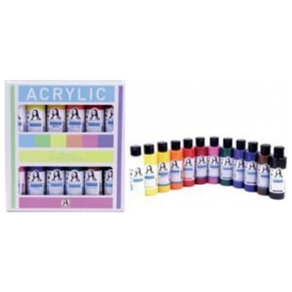 Mona Lisa Akrilik Boya 12 x 70 ml Set