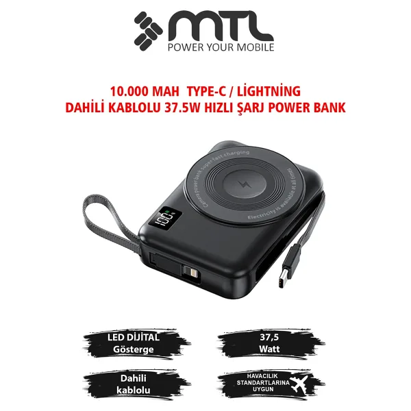 MTL MT4580 10000 mAh Hızlı Şarj MagSafe Powerbank