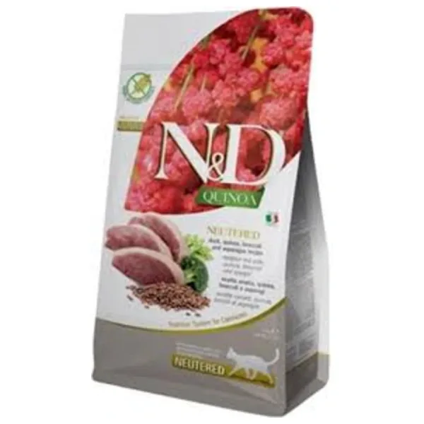 N&D Quinoa Neutered Ördekli 5 kg Kısırlaştırılmış Yetişkin Kedi Maması