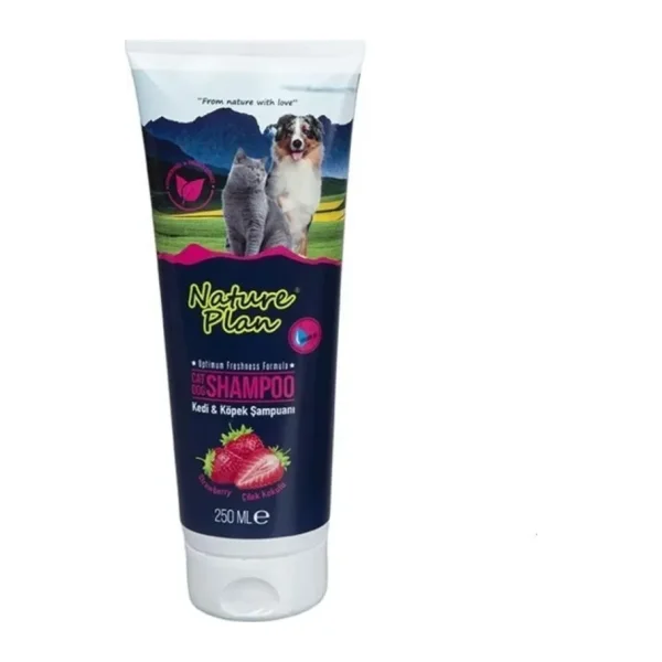 Nature Plan Çilek Kokulu 250 ml Kedi Köpek Tüp Şampuan