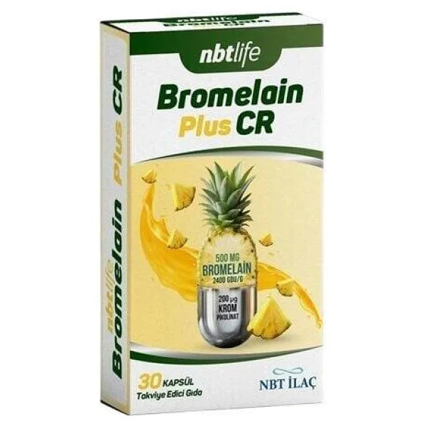 Nbt Life Bromelain Plus CR 30 Kapsül