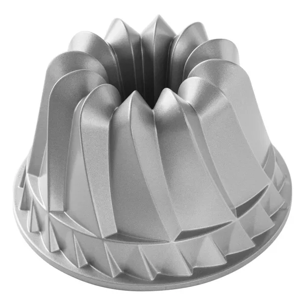 Nordicware kek kalıbı yuvarlak pasta, alüminyum döküm, gümüş, 22,9 x 22,9 x 13,5 cm