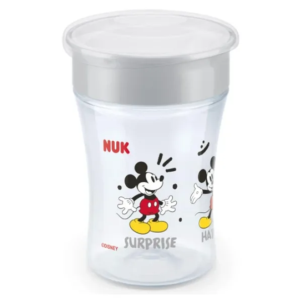 NUK Magic Sihirli Bardak, 230 ml, Gri, Mickey