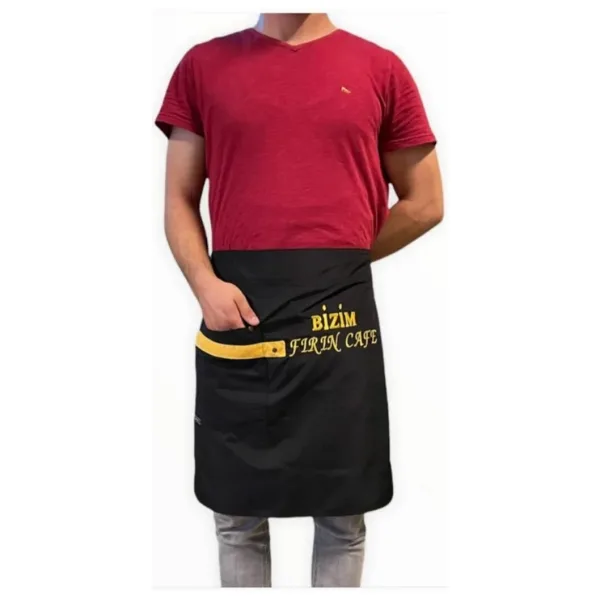 ÖNLÜK SEPETİ Yarım Belden Bağlamalı Önlük Micropolyester Kuaför Cafe Garson Restoran Önlüğü