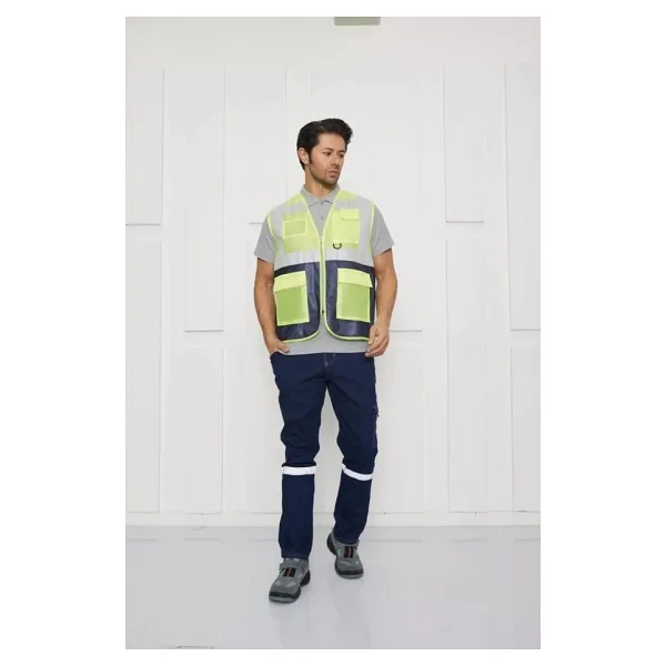Orange Safety Mühendis Tipi Ikaz Yeleği Gri-lacivert