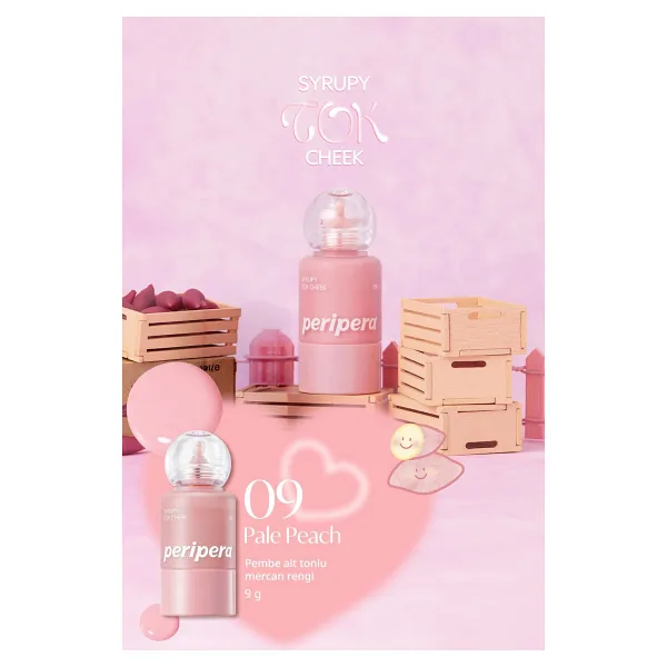 Peripera Syrupy Tok Cheek 09 Pale Peach Likit Allık