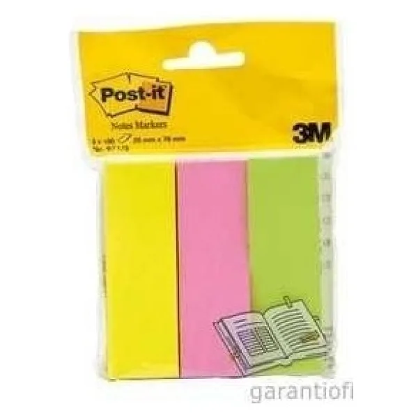 Post-it 671/3 Not Sayfa İşareti (3 Neon Renk)