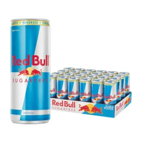 Red Bull Sugarfree 250 ml 24'lü Paket Şekersiz Enerji İçeceği