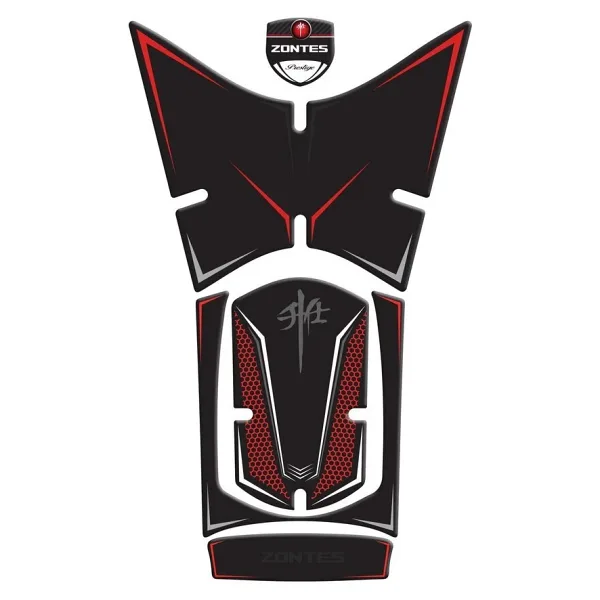 Redline Grafik Rks RZ250S Zontes 2023-2024 Uyumlu Tank Pad Siyah Kırmızı Redline grafik