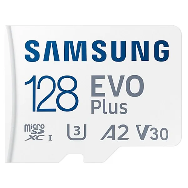 Samsung Evo Plus MB-MC128KA Class 10 UHS-I U3 A2 V30 128 GB Micro SD Kart