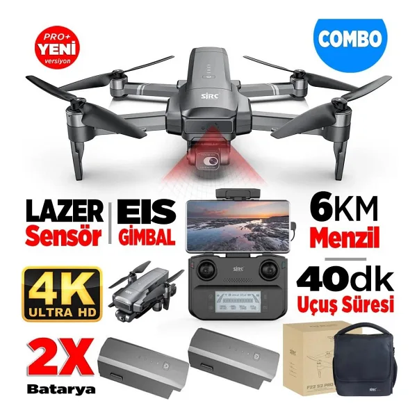 SJRC F22 S2 Pro Plus Combo 4K Drone