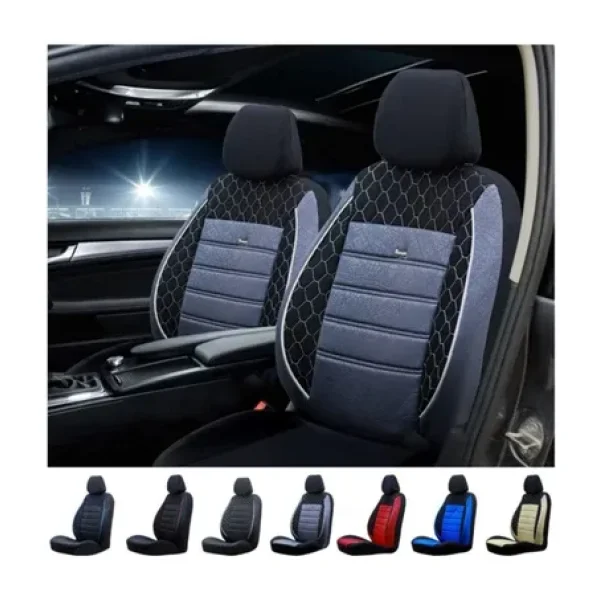 SMRAUTOACCESSORY Fiat Egea uyumlu Fume-siyah Oto Koltuk Kilifi Gof