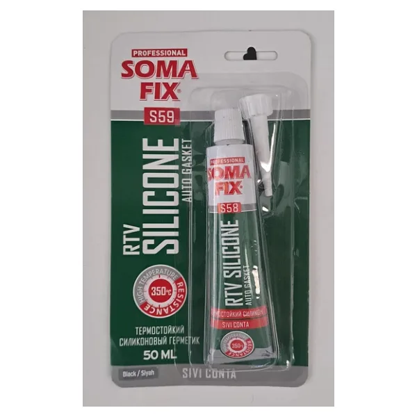 Somafix S59 RTV 50 ml Tüp Siyah Sıvı Conta