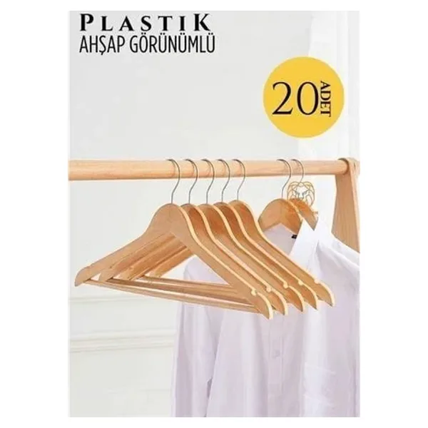 Transformacion Ahsap Gorunum Plastik Aski 20 Adet Krem 720521