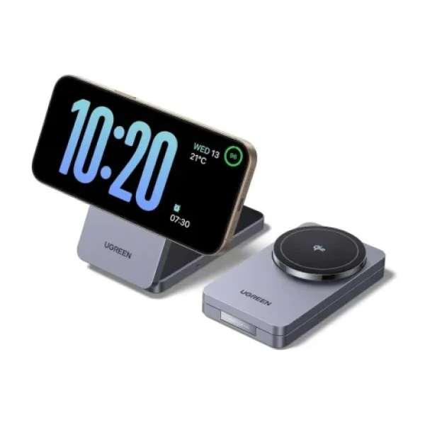 Ugreen 45023 2in1 MagSafe Kablosuz Hızlı Şarj Aleti