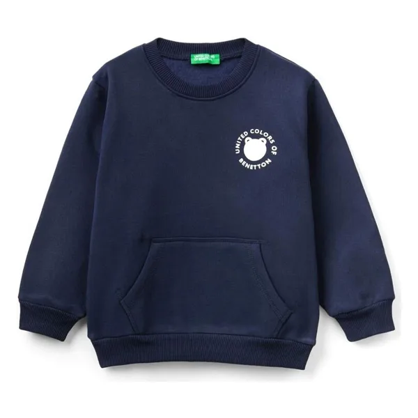 United Colors Of Benetton Erkek Bebek Sweatshirt 3EB5G10BA - 18 - 24 Ay - Lacivert