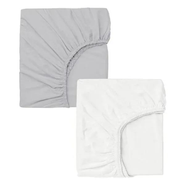 2 Adet 40 x 80 + 10 cm Anne Yanı Lastikli Penye Kumaş Bebek Çarşafı