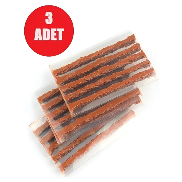 3 Adet 5'li Araç Motosiklet Lastik Tamir Fitili Lastik Onarım İçin Yedek Fitil
