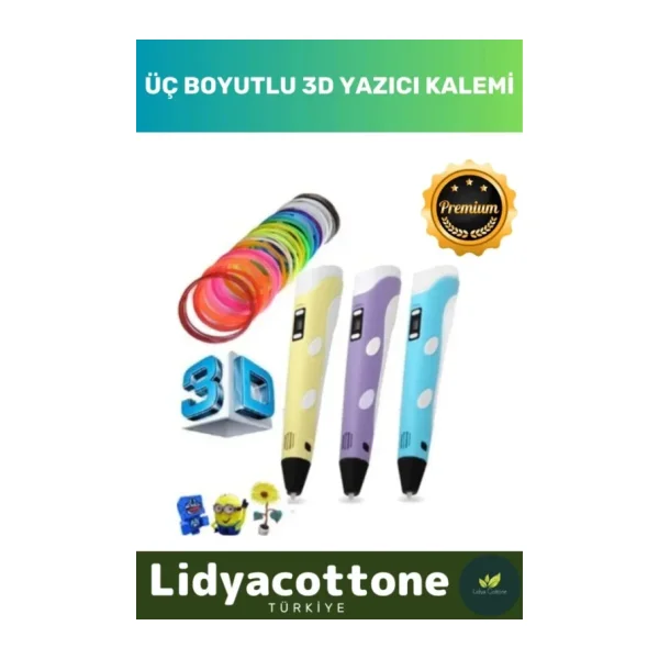 3d Pen Üç Boyutlu Yazıcı Kalem Printer Özel Üretim Bükülebilir ABS Plastik 3D Çocuk Renkli Filament