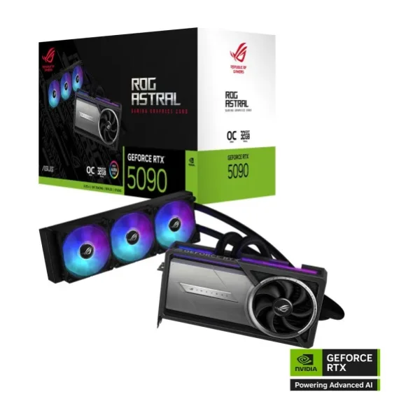 Asus RTX 5090 Rog Astral Lc Oc Edition Rog-Astral-Lc-Rtx5090-O32g-Gamıng 512 Bit Gddr7 32 GB Ekran Kartı