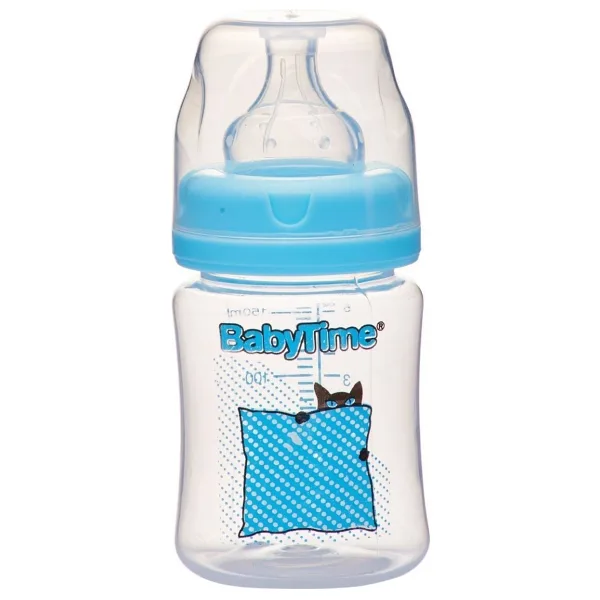BabyTime BT076 Geniş Ağızlı Silikon Uçlu 150 ml PP Biberon