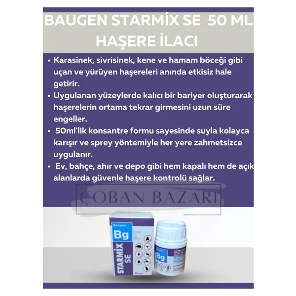 Baugen Starmix Se Haşere İlacı 50 Ml