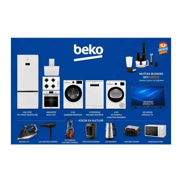 Beko A'dan Z'ye Bir Evin Tüm Ihtiyacı Beyaz Eşya Mega Düğün,çeyiz Paketi Yok Yok! - renk