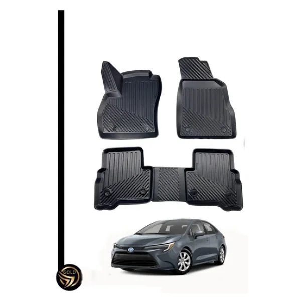 Black Gold Toyota Corolla 2019-2024 Sedan 3d Havuzlu Paspas Kauçuk Rjn