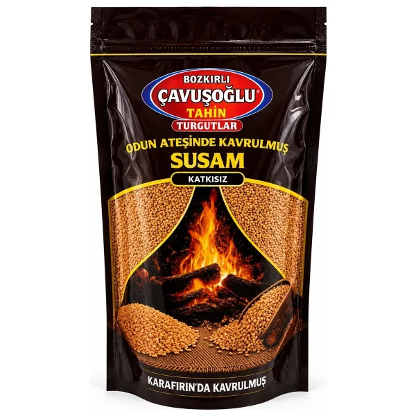 Bozkırlı Çavuşoğlu Odun Ateşinde Kavrulmuş Susam 1000g - 1 kg