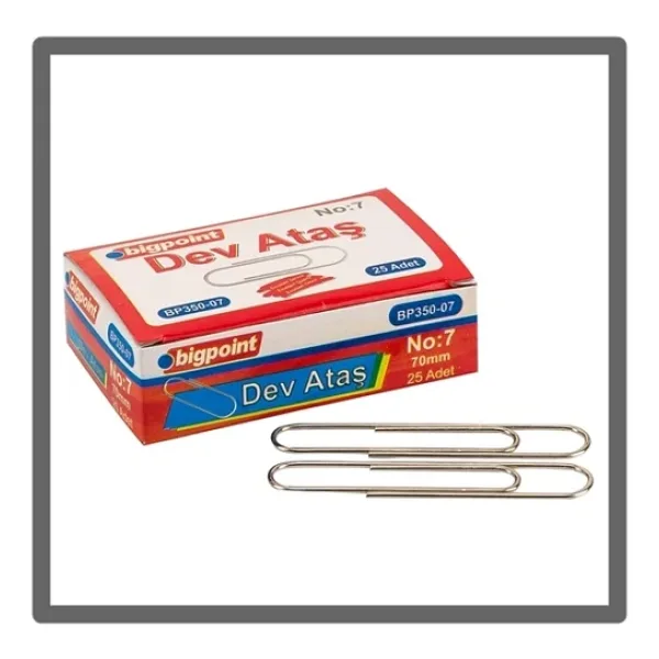 Brons Bigpoint Nikel Ataş No:7 (70mm) - 2 kutu