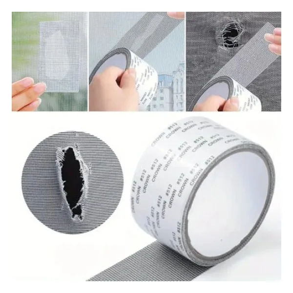 BUFFER Güçlü Yapışkanlı Pencere Tamir Bandı, Böcek Önleyici Yama Bandı 2 mt x 5 cm