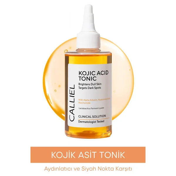 Calliel Aydınlatıcı ve Siyah Nokta Karşıtı Kojik Asit 200 ml Tonik